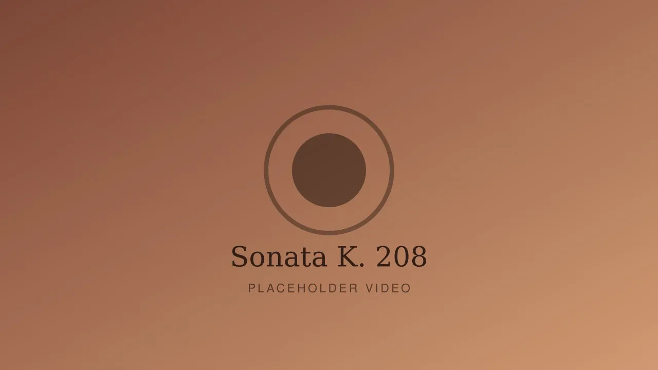 Sonata K. 208 — Domenico Scarlatti